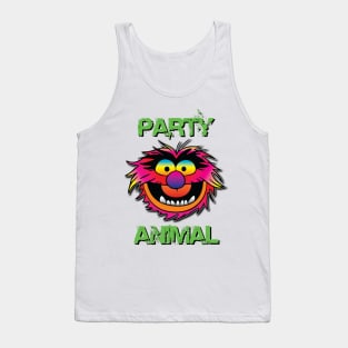 Party Animal Muppet - Green Tank Top